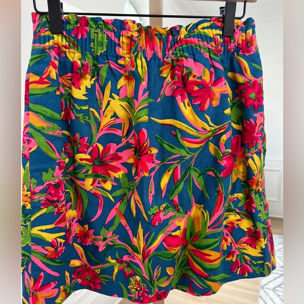 J.Crew Tropical Linen Skirt – Size 2 (EUC)